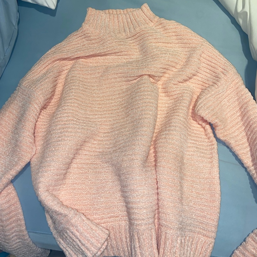 Cute pink turtle neck sweater